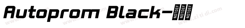 Autoprom Black字体转换 Autoprom Black字体转换